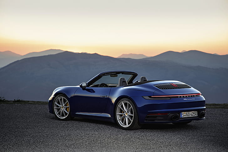 Porsche, Porsche 911 Carrera, Blaues Auto, Auto, Porsche 911, Porsche 911 Carrera 4S, Sportwagen, Fahrzeug, HD-Hintergrundbild