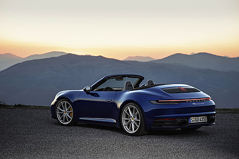 Porsche, Porsche 911 Carrera, Blue Car, Car, Porsche 911, Porsche 911 Carrera 4S, Sport Car, Vehicle, HD tapet HD wallpaper