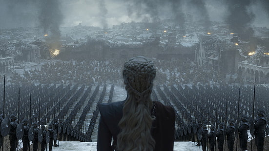  Game of Thrones, Daenerys Targaryen, Emilia Clarke, army, tv series, HD wallpaper HD wallpaper