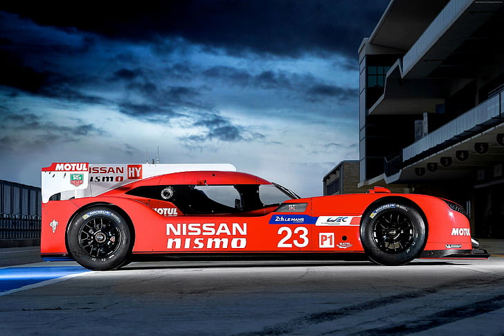 Nissan GT-R LM NISM, гонки, Ле-Ман, HD обои