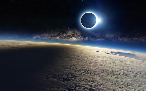 Eclipse solaire Terre Papier peint de haute qualité, Fond d'écran HD HD wallpaper