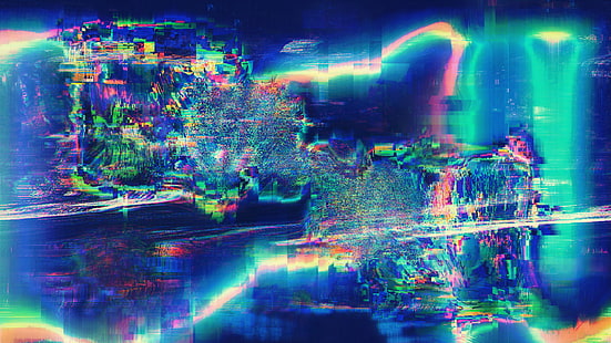 글리치 아트, LSD, 추상, HD 배경 화면 HD wallpaper