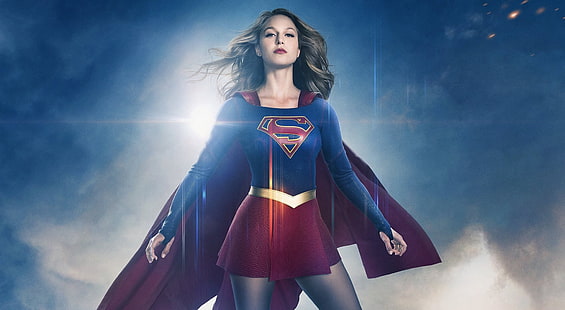 Supergirl, Super Girl, Filmer, Man of Steel, supergirl, tv-program, melissa benoist, superhjältar, dc comics, cw, arrowverse, HD tapet HD wallpaper