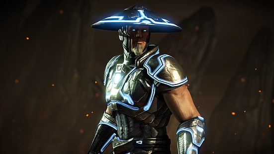 homme portant un personnage de jeu de chapeau, Mortal Kombat X, jeux vidéo, Raiden, Fond d'écran HD HD wallpaper