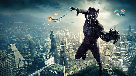 Black Panther, Avenger, figuras de acción, Fondo de pantalla HD HD wallpaper