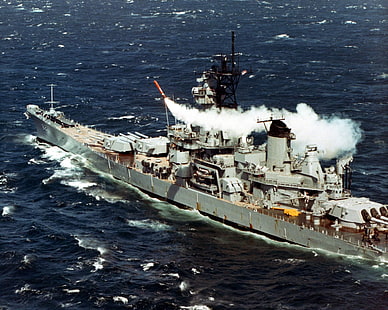 Navios de guerra, USS New Jersey (BB-62), encouraçado, navio de guerra, HD papel de parede HD wallpaper