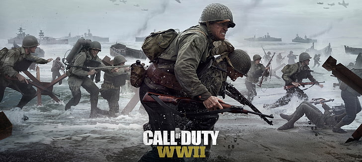 Call of Duty WWII, Soldados, Fondo de pantalla HD