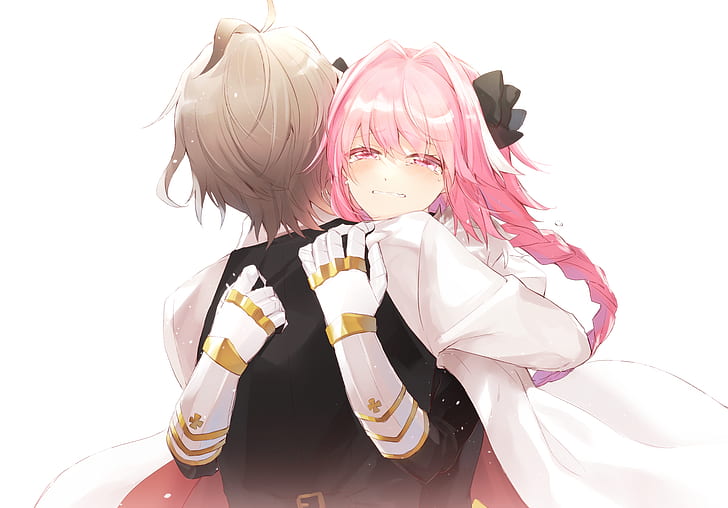 Fate Series, Fate / Apocrypha, аниме момчета, Sieg (Fate / Apocrypha), Astolfo (Fate / Apocrypha), HD тапет