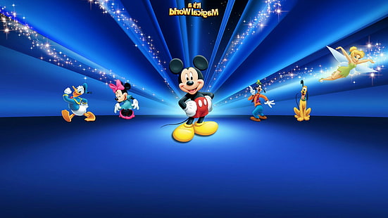 lindo, mickey mouse, minnie mouse, walt disney, Fondo de pantalla HD HD wallpaper