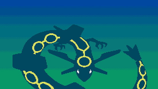 Drachen Clipart, Pokémon, Videospiele, Pokémon Emerald, Rayquaza, HD-Hintergrundbild HD wallpaper