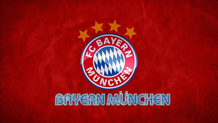 röd och blå logotyp, Bayern Munchen, fotboll, Tyskland, fotbollsklubbar, HD tapet