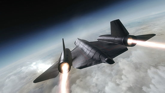 Flugzeuge, Militärflugzeuge, Lockheed SR-71 Blackbird, HD-Hintergrundbild HD wallpaper