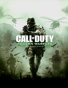 Call of Duty Modern Warpare oyunu kapak, Call of Duty 4: Modern Warfare, remastered, Call of Duty 4: Modern Warfare Remastered, Duty Call of, Remastered oyunlar, HD masaüstü duvar kağıdı HD wallpaper