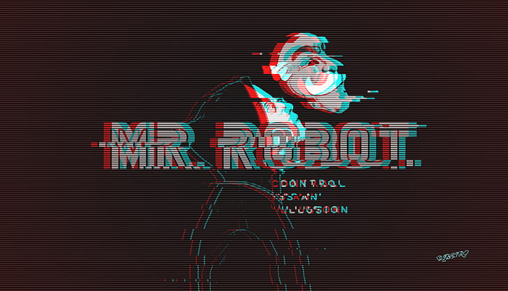 Мистер Робот, ТВ-шоу, художник, произведение искусства, цифровое искусство, HD, сеанс, HD обои