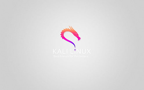 Kali Linux, Linux, computer, semplice, tipografia, logo, hacking, hacker, test di penetrazione, sicurezza, CG, Sfondo HD HD wallpaper