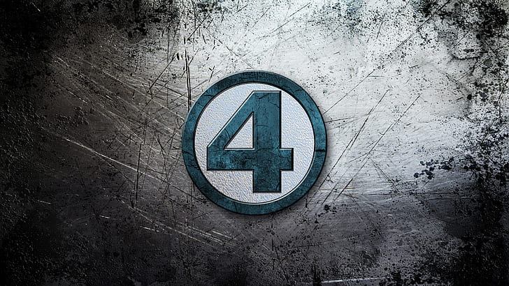 Fantastic Four Marvel Logo HD, cartoon/comic, marvel, logo, four, fantastic, HD wallpaper