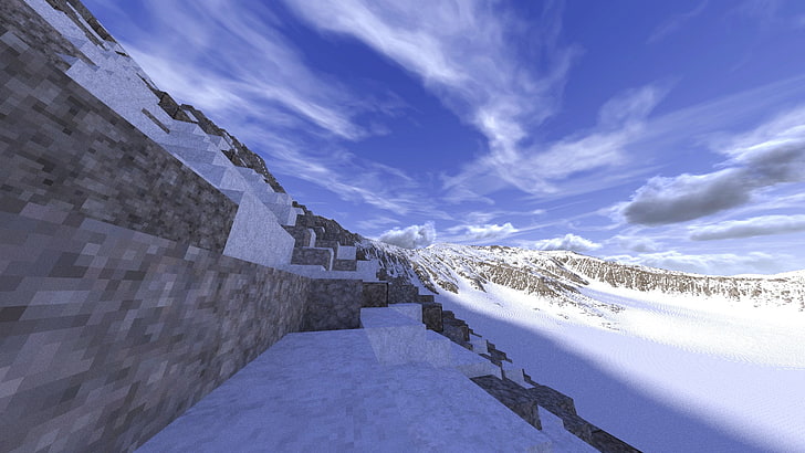 mountain range, snow, Mount Everest, HD wallpaper