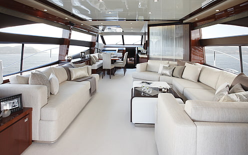yacht, luxe, intérieur, Fond d'écran HD HD wallpaper