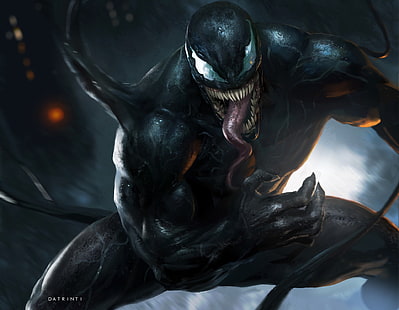 Marvel Comics, Venom, произведение искусства, Datrinti, HD обои HD wallpaper