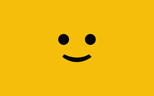 Lego Minimalismus gelb, HD-Hintergrundbild HD wallpaper