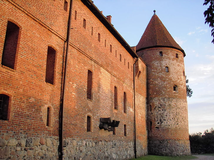 Бытув, замок, Польша, Тевтонский орден, башня, HD обои