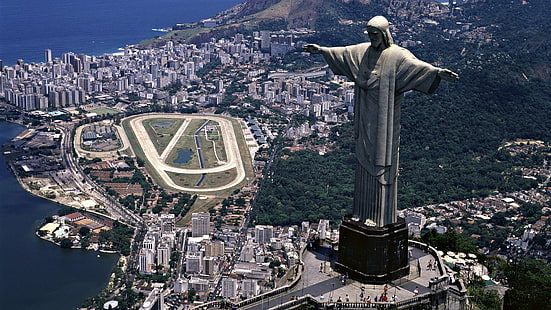 Christus der Erlöser Brasilien, HD-Hintergrundbild HD wallpaper