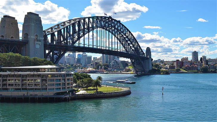 Puentes, Sydney Harbour Bridge, Hotel, Sydney, Sydney Harbour, Fondo de pantalla HD