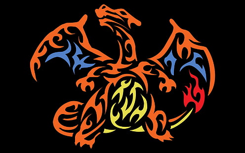 Charmander Kunstwerk, Pokémon, Charizard, HD-Hintergrundbild HD wallpaper