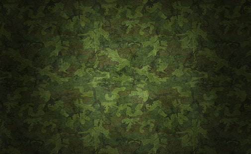 ミリタリー迷彩パターン、緑とグレーの迷彩テキスタイル、軍隊、ミリタリー、迷彩、パターン、 HDデスクトップの壁紙 HD wallpaper