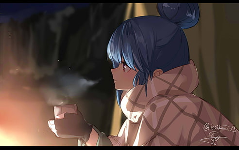 Anime, Rin Shima, Yuru Camp, Anime Mädchen, HD-Hintergrundbild HD wallpaper
