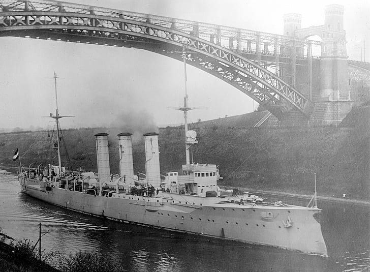 Warships, SMS Dresden (1907), Cruiser, Warship, HD wallpaper