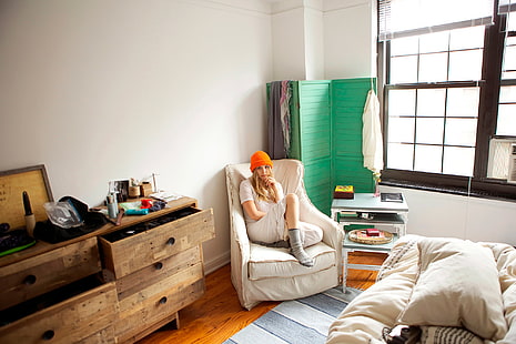 chambre, maison, photoshoot, Elizabeth Olsen, 5 minutes avec Franny, Fond d'écran HD HD wallpaper