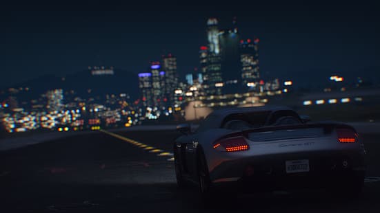 GTA5 و Grand Theft Auto و Grand Theft Auto V و NaturalVision Evolved و NVE و modding و Porsche و Porsche Carrera GT، خلفية HD HD wallpaper