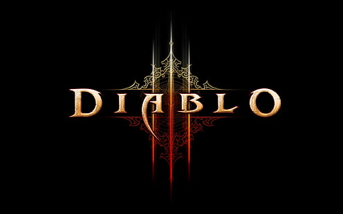Diablo тапет за игра, diablo 3, име, текст, шрифт, фон, HD тапет HD wallpaper