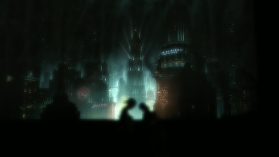 видеоигры, снимок экрана, BioShock Infinite: похороны в море, Rapture, HD обои HD wallpaper