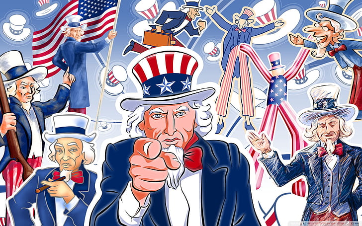 Vereinigte Staaten Von Amerika Feier Des Unabhängigkeitstags Uncle Sam Hd Wallpaper 1920 × 1200, HD-Hintergrundbild