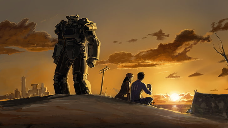 Fallout, Fallout 4, Piper Wright, Power Armor (Fallout), Sole Survivor (Fallout 4), HD wallpaper
