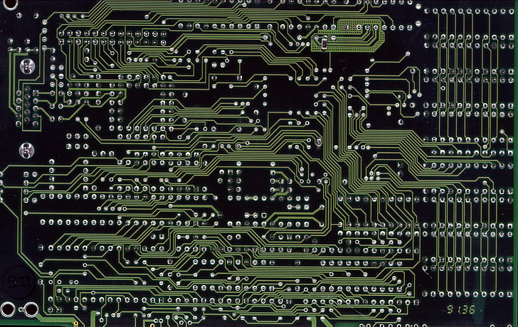 circuito verde e nero, tecnologia, circuiti, elettronica, hardware, Sfondo HD