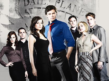 Tom Welling, Smallville, Erica Durance, Allison Mack, HD-Hintergrundbild HD wallpaper