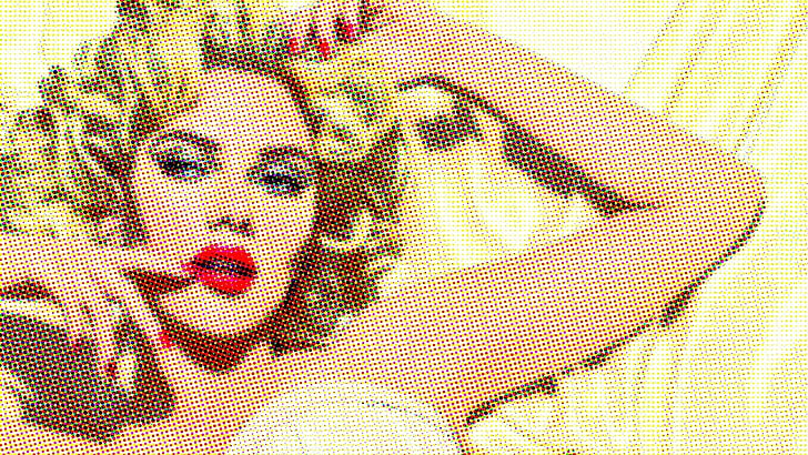 kemeja putih pria, Scarlett Johansson, karya seni, titik, seni pop, Wallpaper HD