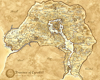 mapa, The Elder Scrolls, The Elder Scrolls IV: Oblivion, HD papel de parede HD wallpaper