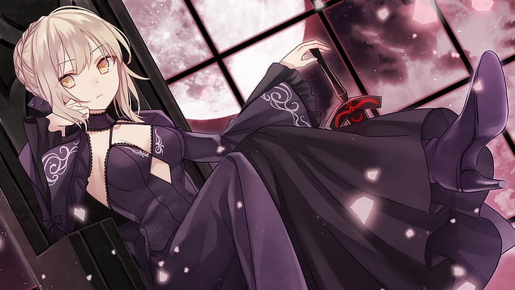 anime, anime girls, artwork, Sabre, Fate Series, Sabre Alter, Fate / Stay Night, Wallpaper HD