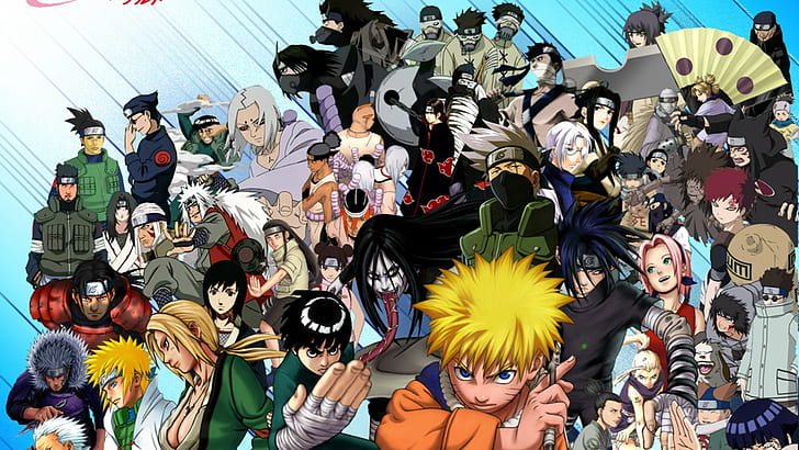 wszystkie postacie, HD, Naruto, Tapety HD