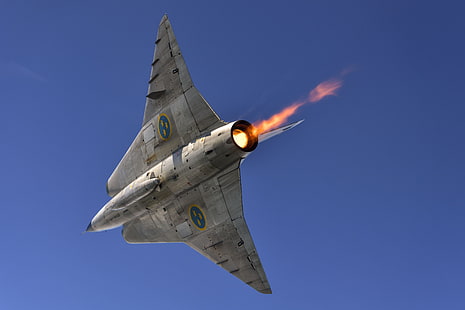 Jet Fighters, Saab 35 Draken, Pesawat, Jet Fighter, Warplane, Wallpaper HD HD wallpaper