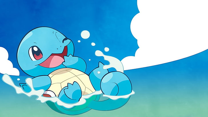 Squirtle from Pokemon illustration, Pokémon, Squirtle, HD wallpaper