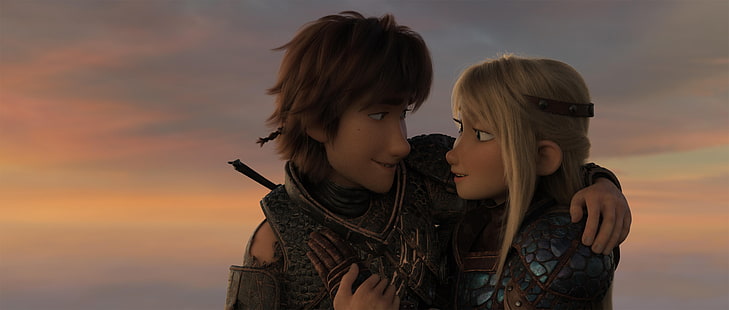 How to Train Your Dragon, How to Train Your Dragon: The Hidden World, Astrid (How to Train Your Dragon), Hiccup (How to Train Your Dragon), วอลล์เปเปอร์ HD HD wallpaper