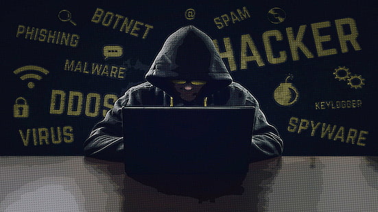 Аноним, компьютер, хакеры, взлом, HD обои HD wallpaper