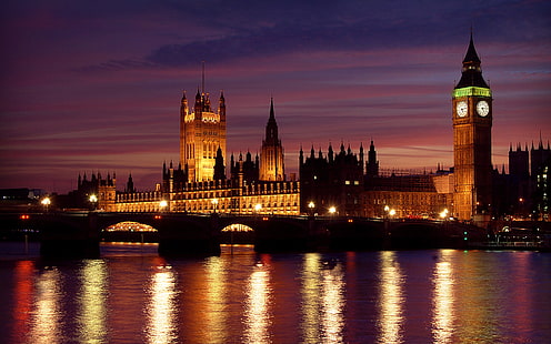 Londres de noche, londres, noche, Fondo de pantalla HD HD wallpaper