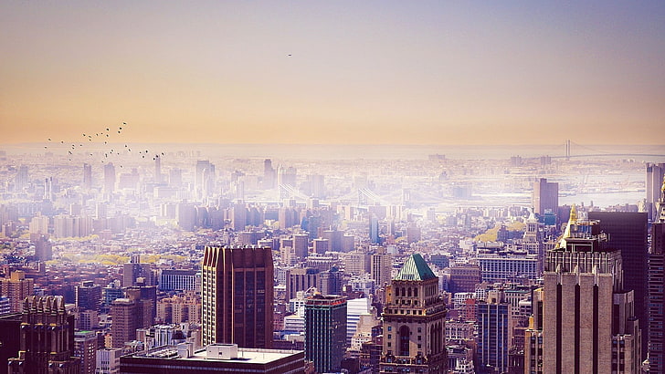 gratte-ciel, new york city, paysage urbain, gratte-ciel, Fond d'écran HD