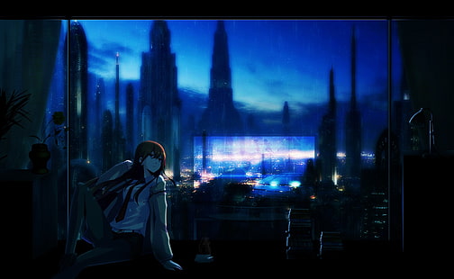 Steins; Gate, Makise Kurisu, anime, dziewczyny z anime, Tapety HD HD wallpaper
